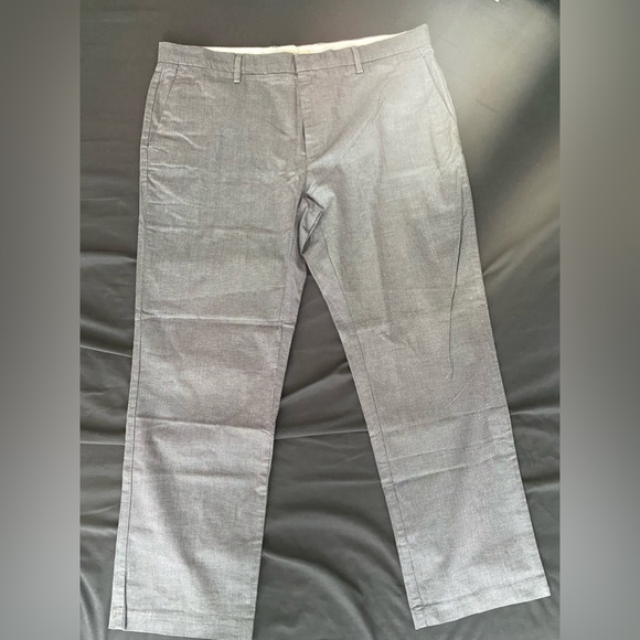 GOODTHREADS Casual Dress pant/trouser grey rustic straight pant - Picture 2 of 8